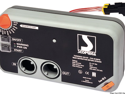 Gonfiatore elettrico per gommoni BRAVO Turbo Max Kit