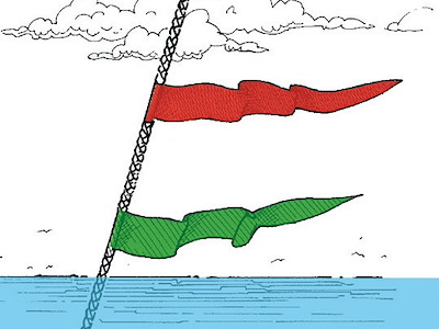 Nastrino segnavento da sartie