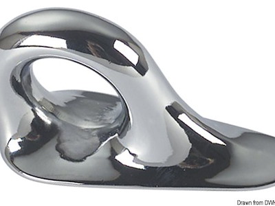 Anello trazione bronzo cromato 90 x 40 mm 