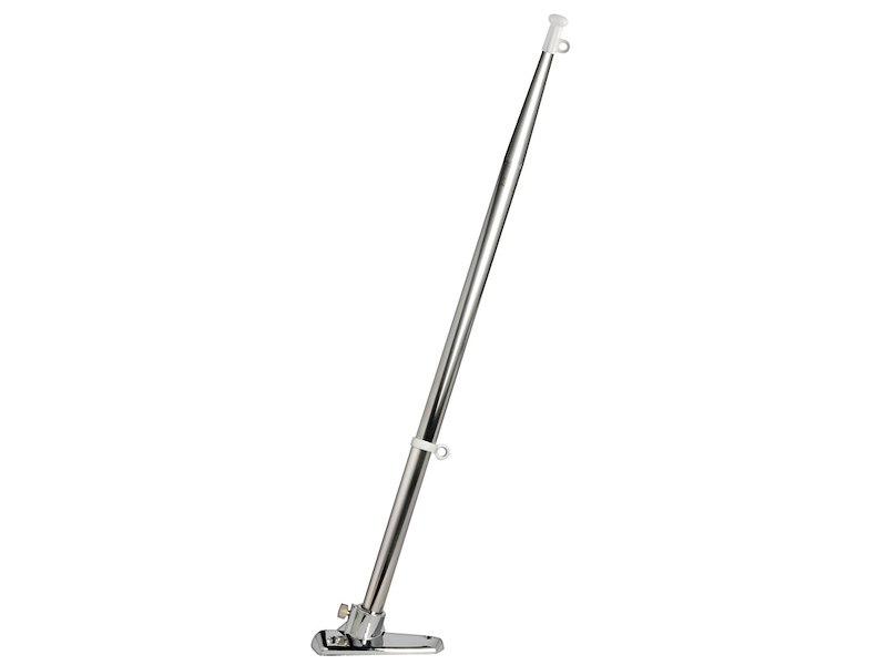 Astina portabandiera in acciaio inox a sezione conificata