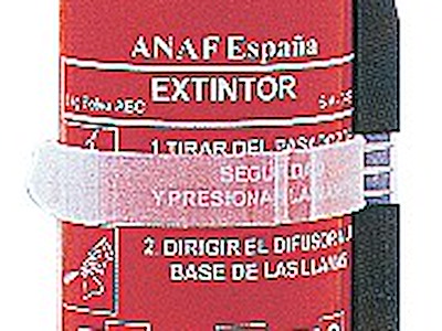 Estintore a polvere omologato MED con manometro