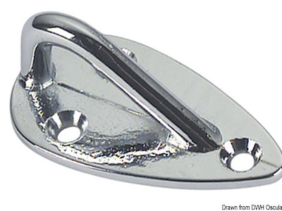 Anello parabordi bronzo cromato 50x30x25 mm 