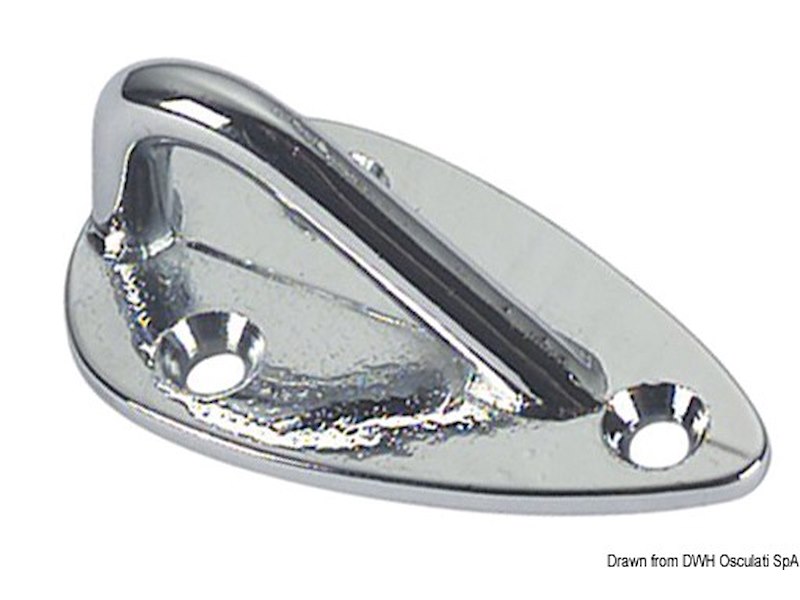 Anello parabordi bronzo cromato 50x30x25 mm 