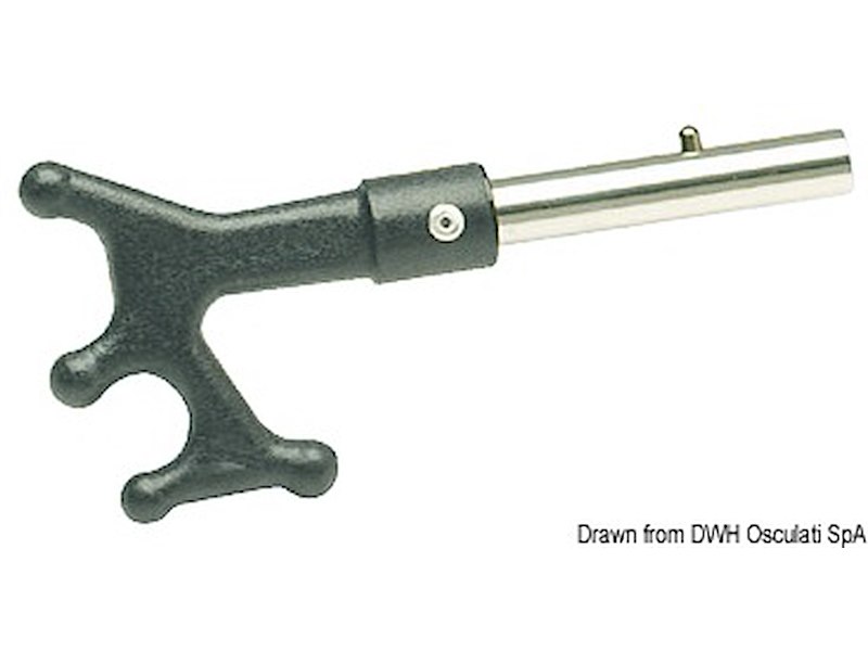 Gancio d'accosto tre in uno 