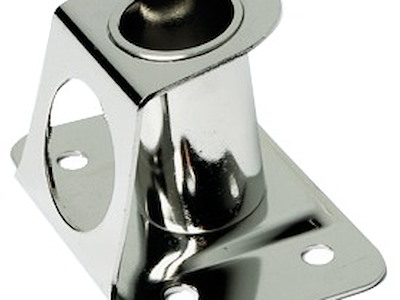 Base candeliere inox 4° 25 mm 