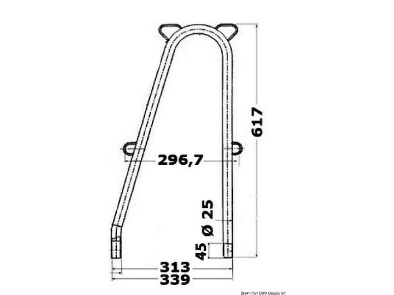 Candeliere doppio per basette interne