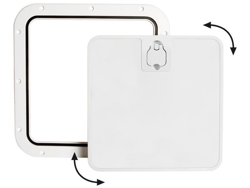 Portello d’ispezione con frontale estraibile