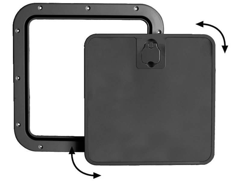 Portello d’ispezione con frontale estraibile