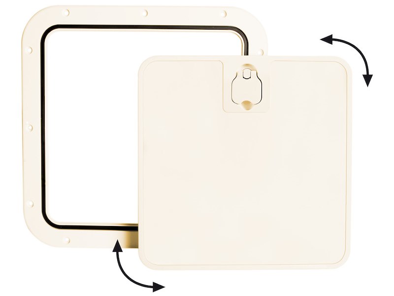 Portello d’ispezione con frontale estraibile