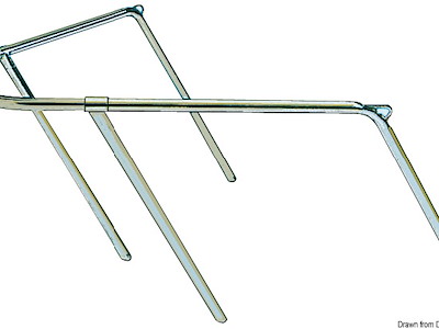 Pulpito prua inox 80x90x45 cm 