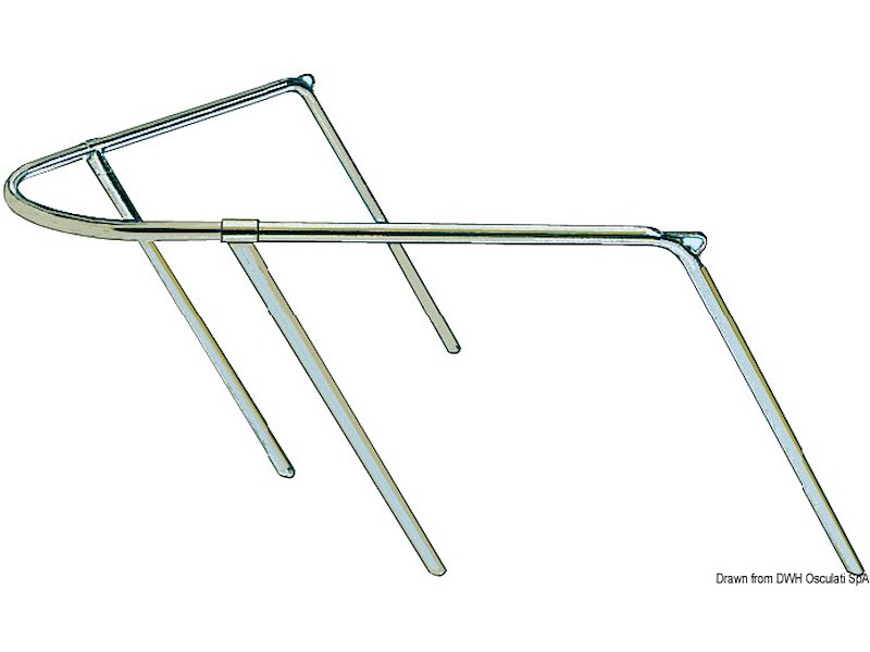 Pulpito prua inox 80x90x45 cm 