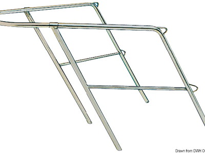 Pulpito prua inox 78x110x60 cm 