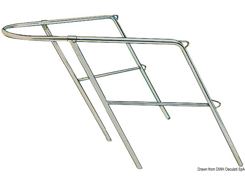 Pulpito prua inox 78x110x60 cm 