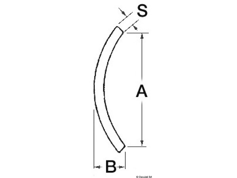Profilo parabordo in acciaio inox lucidato a specchio e protetto