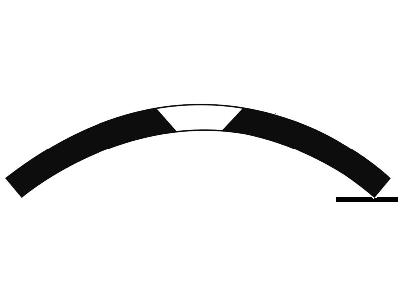 Profilo parabordo in acciaio inox lucidato a specchio e protetto