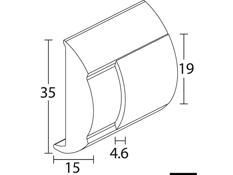 Profilo parabordo in acciaio inox lucidato a specchio e protetto