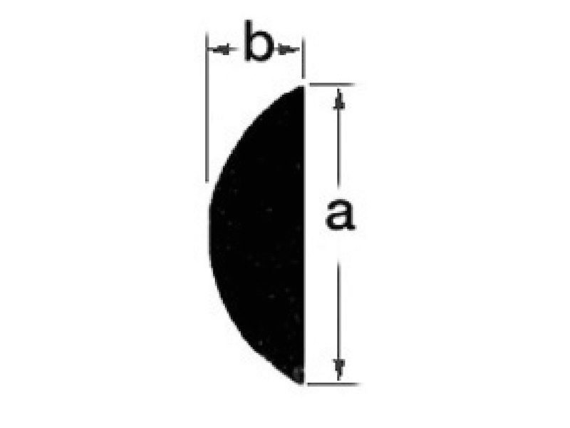 Mezzo tondo in acciaio inox AISI 316 lucidato a specchio