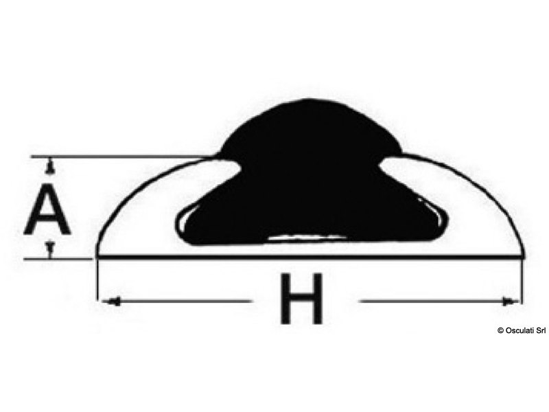 Profilo in alluminio anodizzato