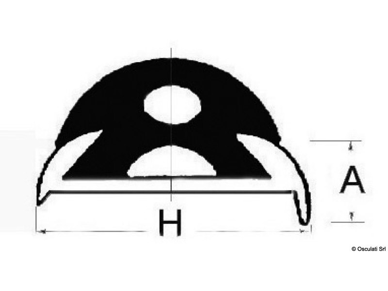 Profilo in alluminio anodizzato