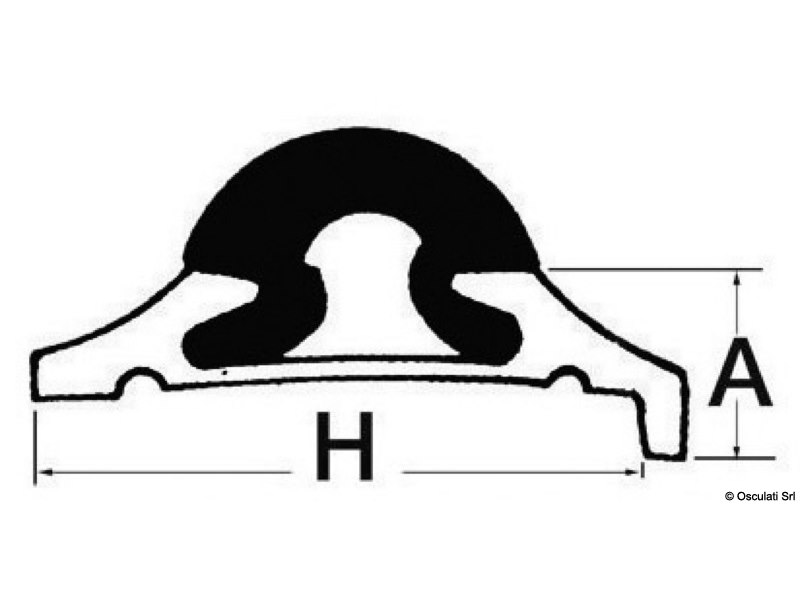 Profilo in alluminio anodizzato