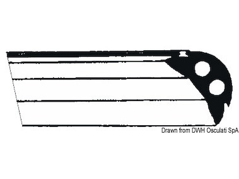 Profilo in alluminio anodizzato