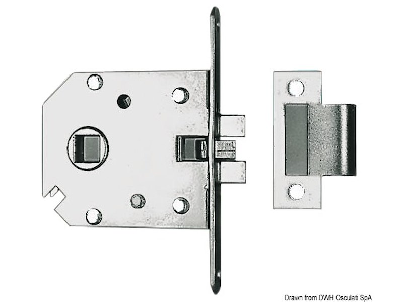 Serratura antivibrante reversibile (DX-SX) ad incasso