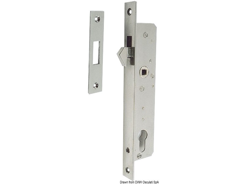 Serratura inox per porte scorrevoli 