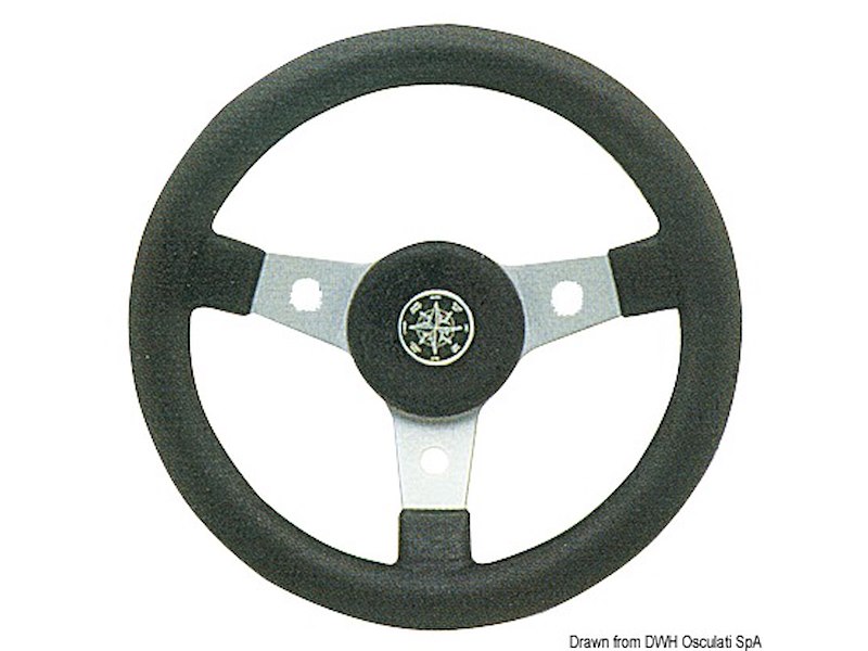 Volante Delfino nero 310 mm 