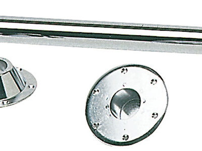 Gamba tavolo in acciaio inox