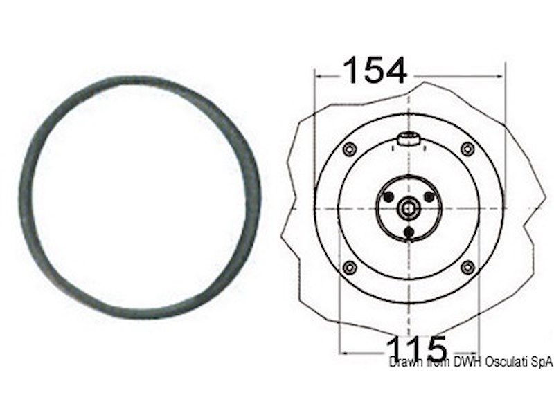 Flangia per timonerie idrauliche ULTRAFLEX