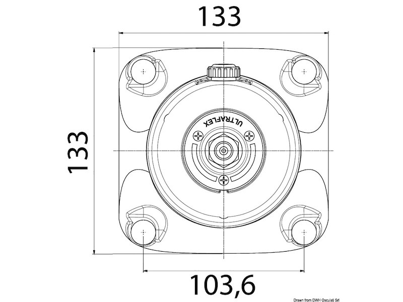 Flangia per timonerie idrauliche ULTRAFLEX