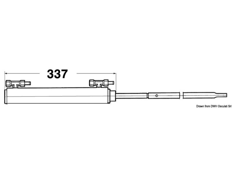 Cilindro idraulico motori fuoribordo