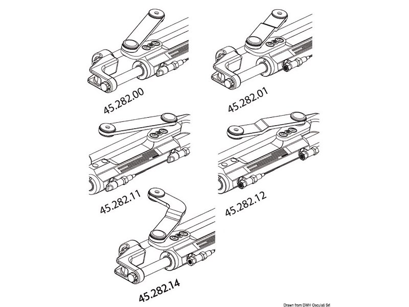 Cilindro idraulico motori fuoribordo