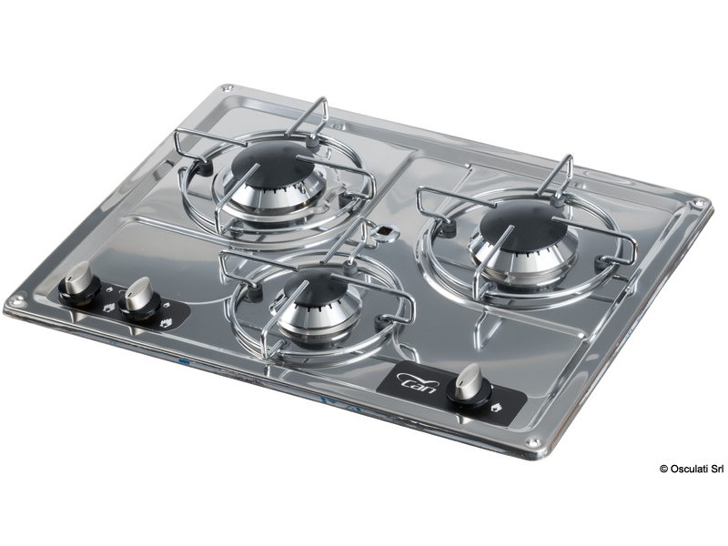 Piano cottura ad incasso in acciaio inox