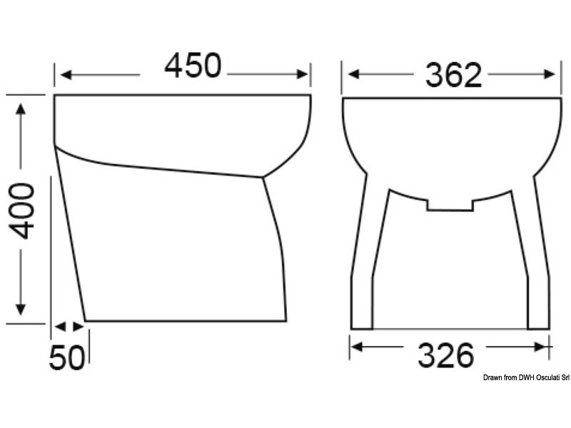 Bidet in ceramica SERIE SILENT