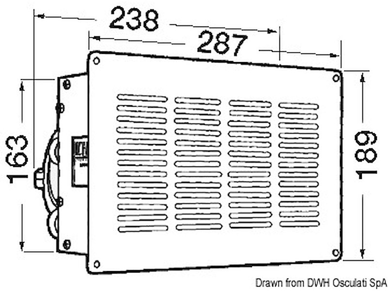 Riscaldatore a paratia 28000 BTU 12 V 