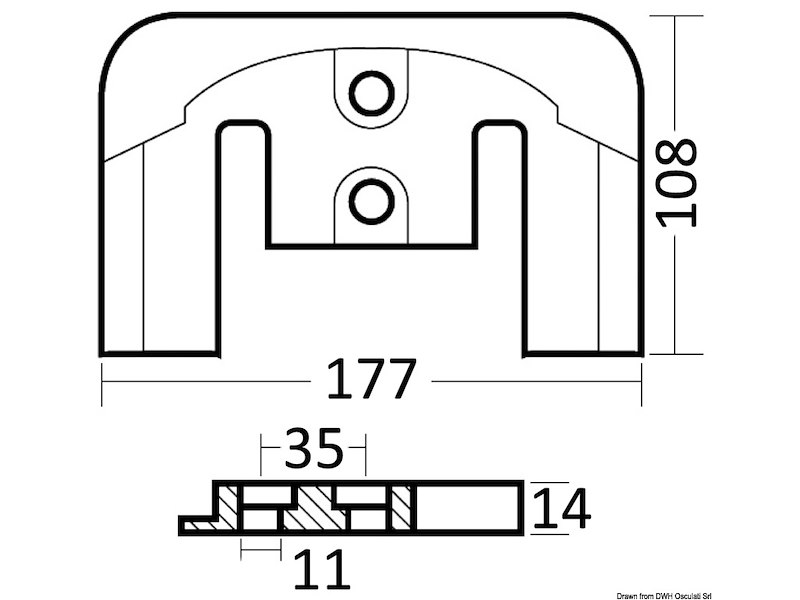 Anodo a placca Bravo I/II/III