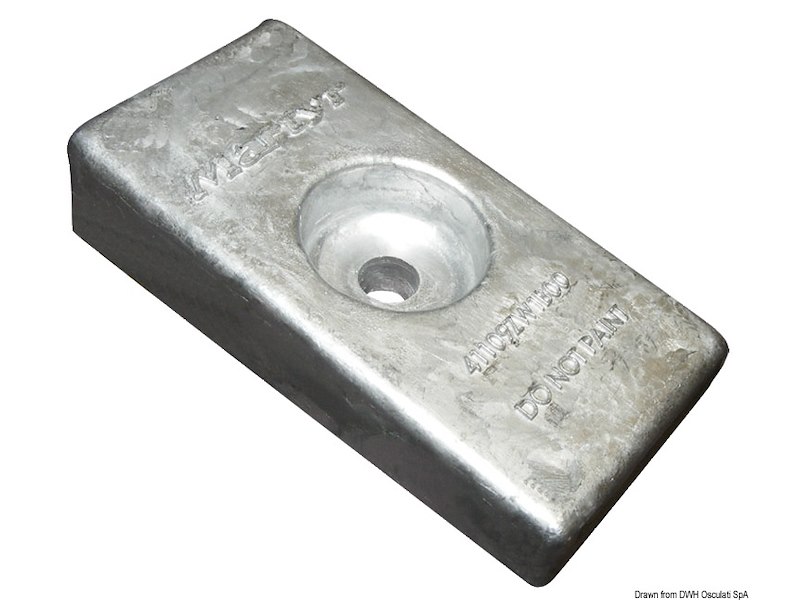 Anodo per Mercury da 35/300 HP 2 e 4 tempi