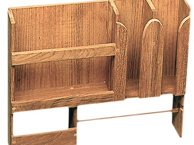 Porta piatti teak 490x106x425 mm 