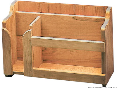 Porta piatti teak 395x152x282 mm 