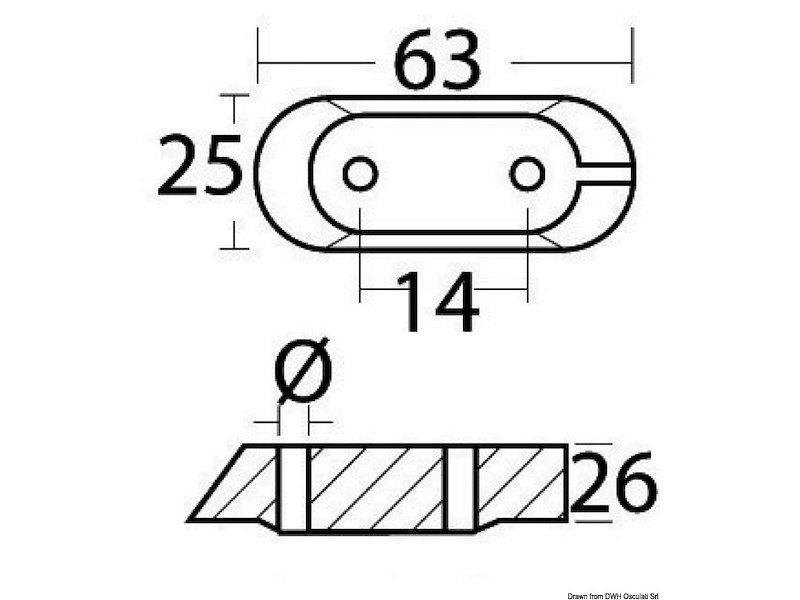 Anodo cavalletto per Yamaha 4 tempi