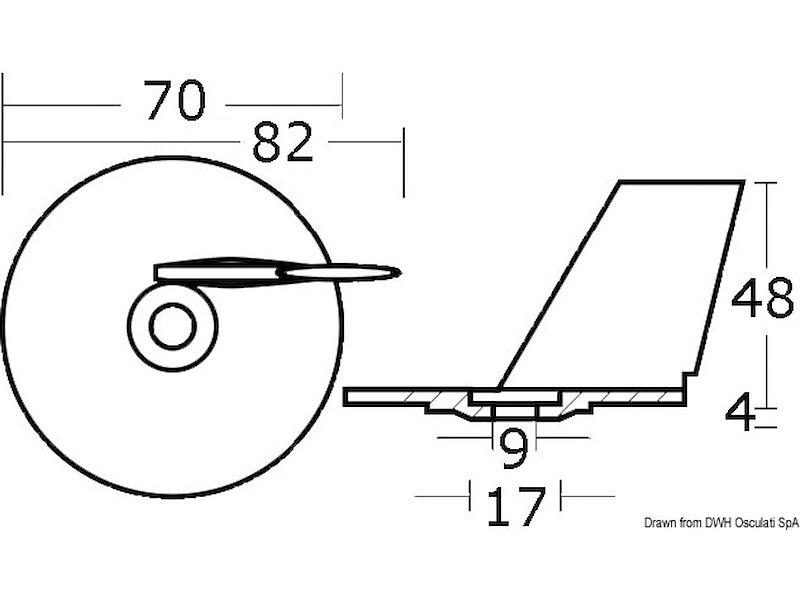 Anodo pinna Suzuki 20/30HP 