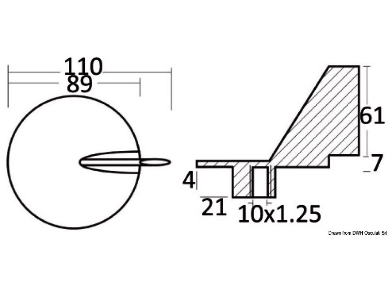 Pinna Suzuki  150-225 HP 