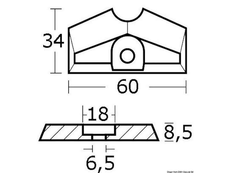 Anodo a piastrina 2B/3A/4B/F4A/5C 