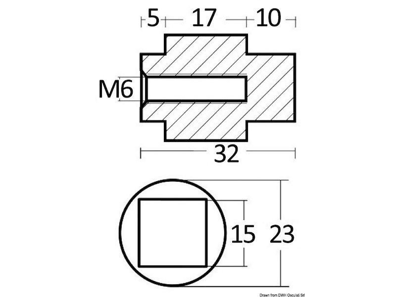 Anodo Yamaha 80/100 HP 