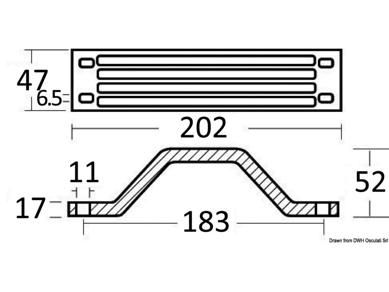 Anodo cavalletto 115 HP 4 tempi