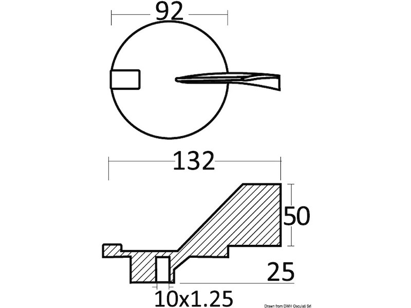 Anodo Yamaha Mariner 50/100 HP 