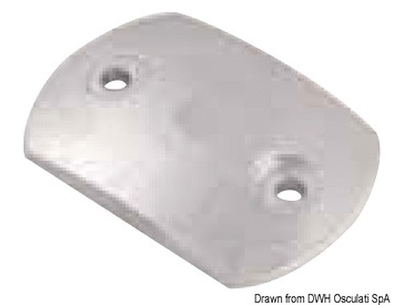 Piastra zinco mm 80x55 