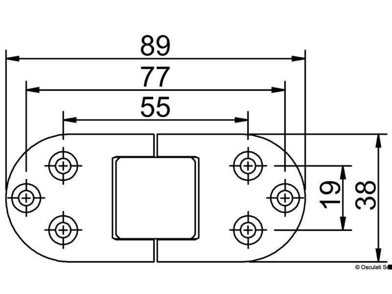 Cerniera di precisione microfuse, rotazione 180°