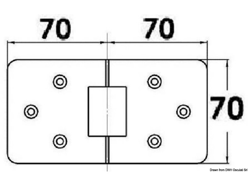 Cerniera di precisione microfuse, rotazione 180°